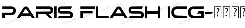 Paris Flash ICG字体转换